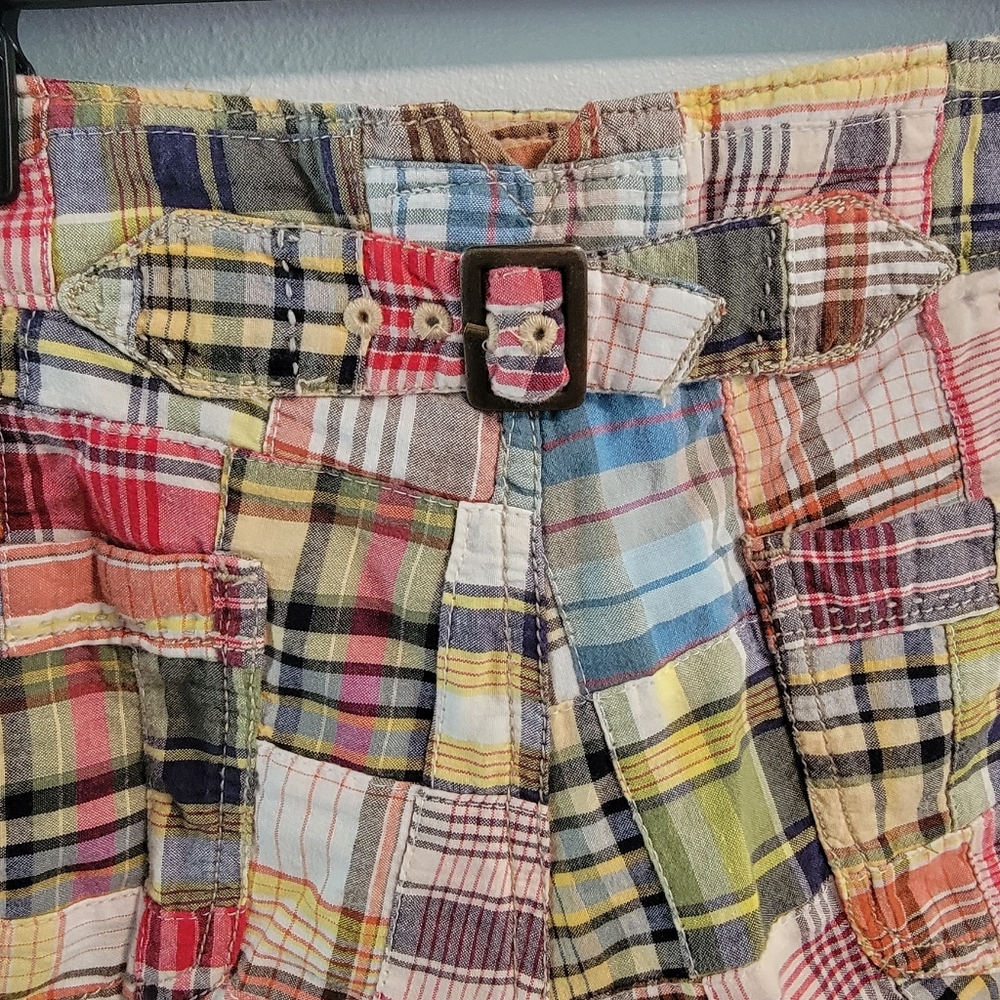 8 Y2K American Eagle Vintage Patchwork Bermuda Eclectic Grandpa Colorful Casual - Picture 3 of 7